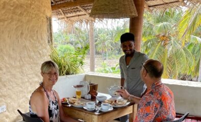 breakfast in Dune Towers Sri Lanka holiday packages