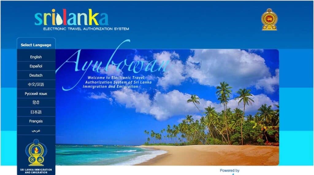 sri lanka vizum